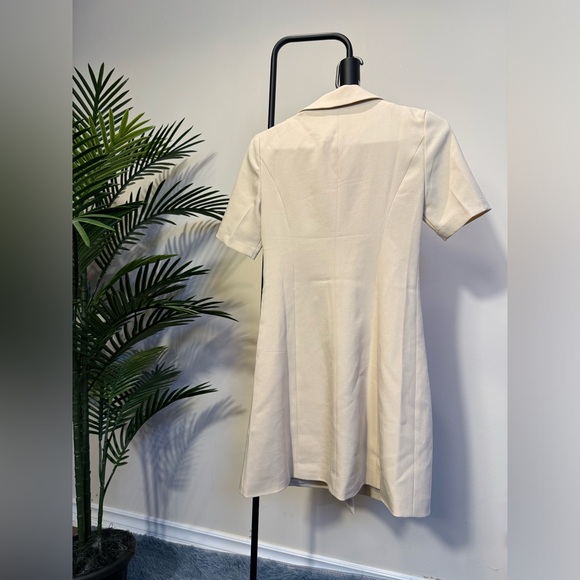 Cream white button up dress - Picture 2 of 6